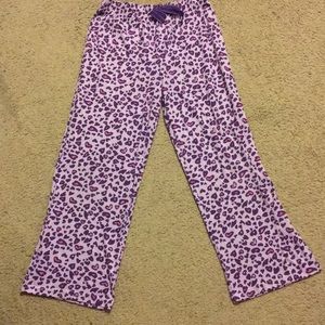 Girls purple hear pj pants